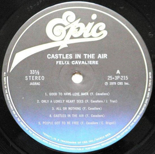 Felix Cavaliere - Castles In The Air (Vinyl, LP, Album, Stereo)