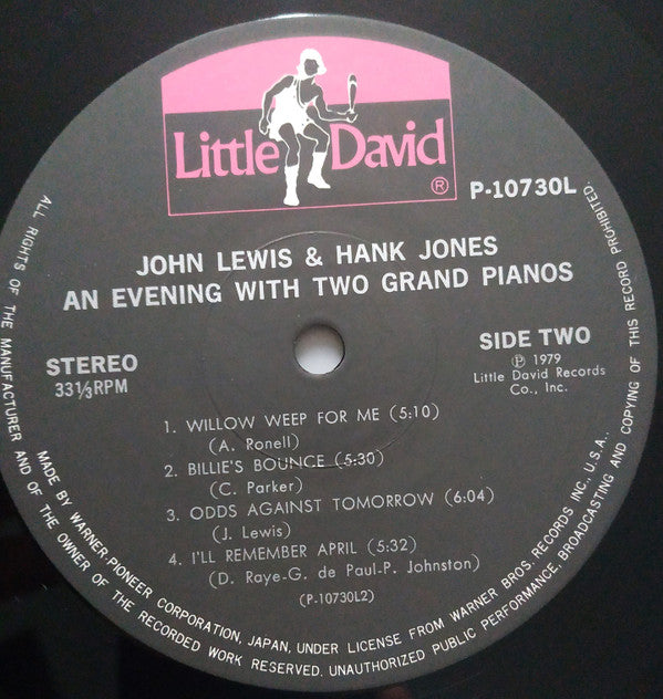 John Lewis (2) - An Evening With Two Grand Pianos (Vinyl, LP, Album)