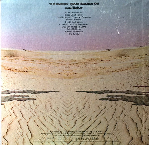 Raiders (2) - Indian Reservation (Vinyl, LP, Album, Quadraphonic) Very Good (VG) / Very Good (VG)
