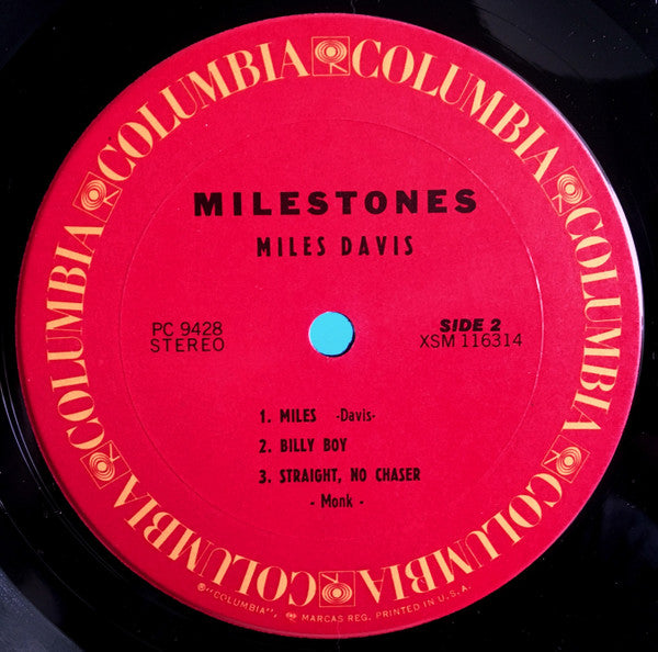 Miles Davis - Milestones (Vinyl, LP, Album, Reissue, Stereo) Very Good (VG) / Very Good Plus (VG+)