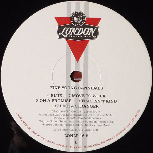 Fine Young Cannibals - Fine Young Cannibals (Vinyl, LP, Album, Stereo) Very Good (VG) / Good (G)