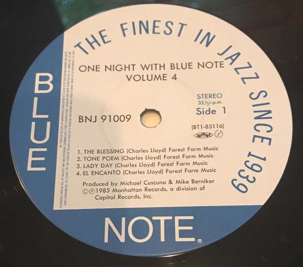 Various - One Night With Blue Note Volume 4 (Vinyl, LP, Album) Very Good (VG) / Very Good Plus (VG+)