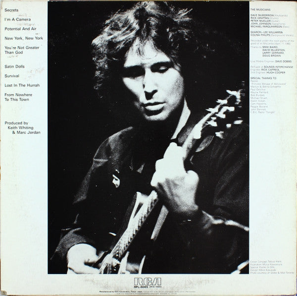 Marc Jordan - Live (Vinyl, LP, Album) Very Good Plus (VG+) / Very Good (VG)