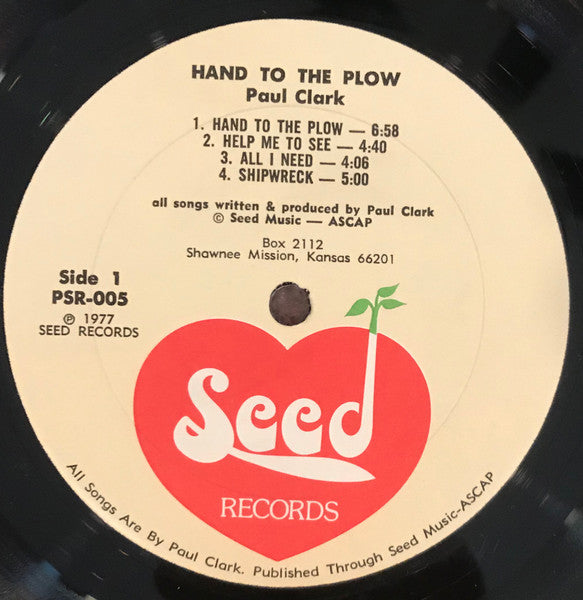 Paul Clark (5) - Hand To The Plow (Vinyl, LP, Album) Very Good Plus (VG+) / Very Good Plus (VG+)