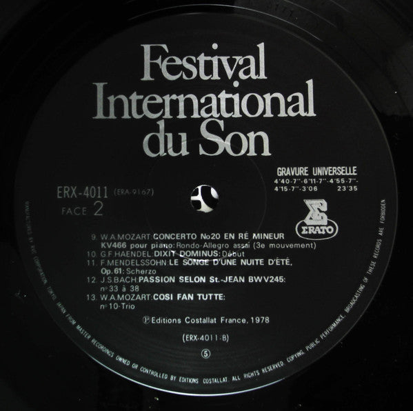 Various - Festival International Du Son 1978 (LP, Compilation) - Very Good (VG) / Very Good (VG)