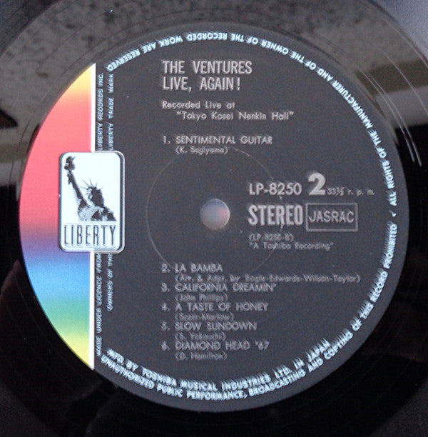 The Ventures - Live Again! (Vinyl, LP, Album, Stereo) Very Good (VG) / Very Good (VG)