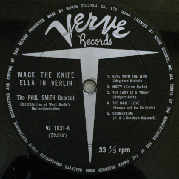 Ella Fitzgerald - Mack The Knife - Ella In Berlin (Vinyl, LP, Album, Mono) Good Plus (G+) / Very Good (VG)
