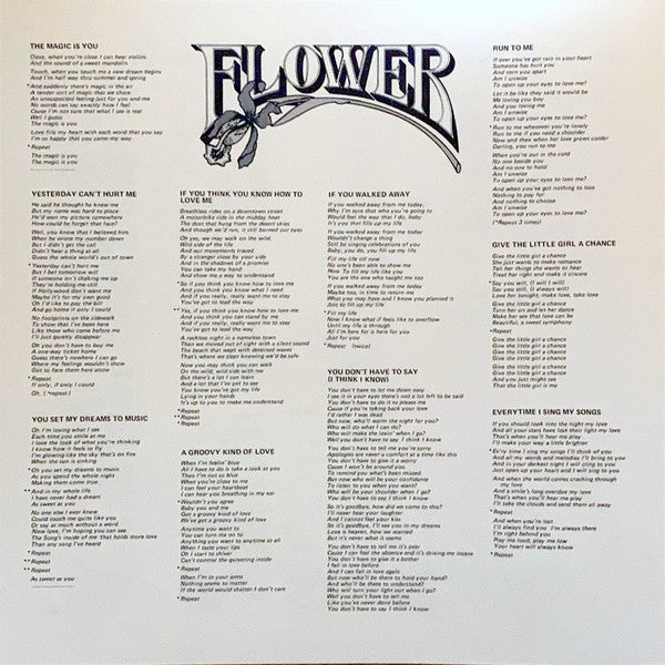 Flower (2) - Flower (Vinyl, LP, Album, Stereo) Very Good Plus (VG+) / Very Good (VG)
