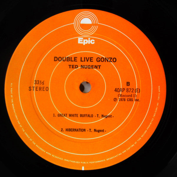 Ted Nugent - Double Live Gonzo! (2xVinyl, LP, Album) Near Mint (NM or M-) / Very Good Plus (VG+)