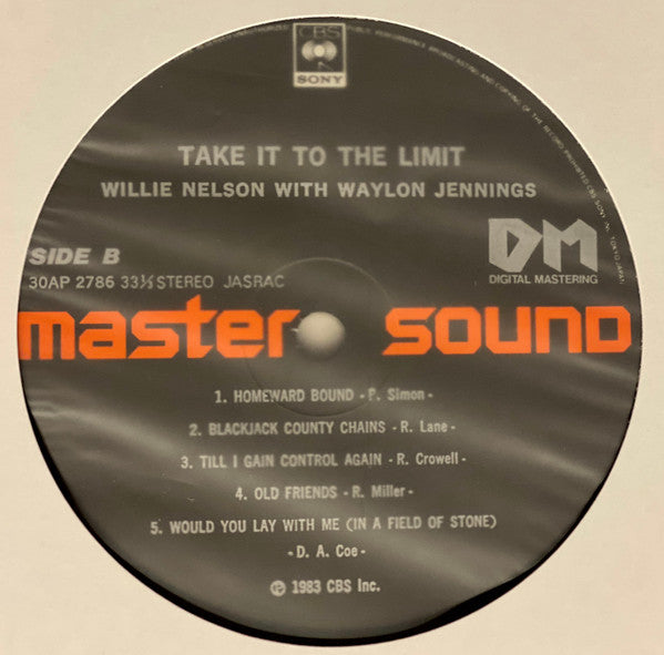 Waylon Jennings & Willie Nelson - Take It To The Limit (Vinyl, LP, Album, Stereo) Near Mint (NM or M-) / Near Mint (NM or M-)