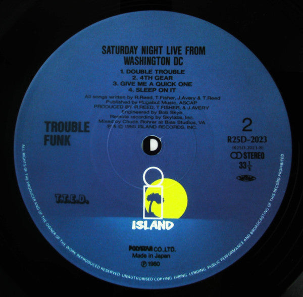 Trouble Funk - Saturday Night Live From Washington DC (Vinyl, LP, Album) Near Mint (NM or M-) / Very Good Plus (VG+)