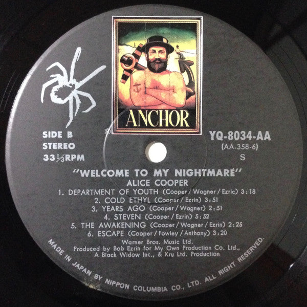 Alice Cooper (2) - Welcome To My Nightmare (Vinyl, LP, Album, Reissue) Very Good (VG) / Very Good Plus (VG+)