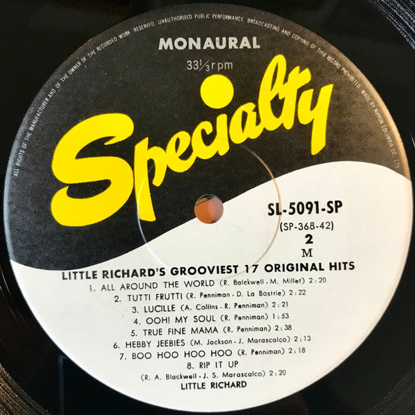 Little Richard - Little Richard's Grooviest 17 Original Hits! (Viny...