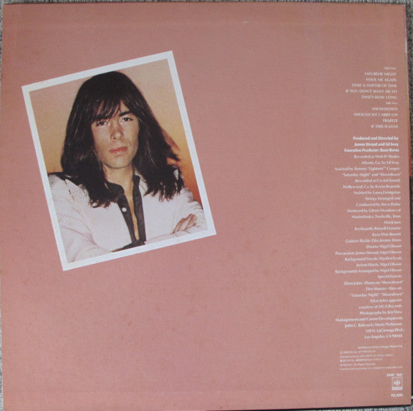 Nigel Olsson - Changing Tides (Vinyl, LP, Album, Promo) Very Good Plus (VG+) / Good (G)