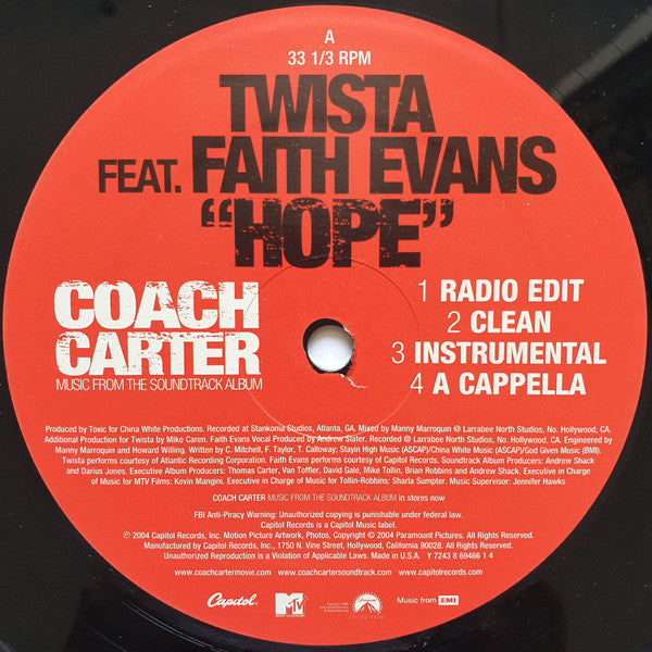 Twista - Hope / This One (Vinyl, 12", 33 ⅓ RPM) Very Good Plus (VG+) / Generic
