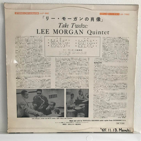 Lee Morgan Quintet - Take Twelve (Vinyl, LP, Album, Stereo) Near Mint (NM or M-) / Very Good Plus (VG+)