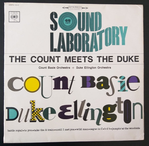 Count Basie Orchestra - The Count Meets The Duke (Vinyl, LP, 45 RPM, Album, Stereo) Good Plus (G+) / Good Plus (G+)
