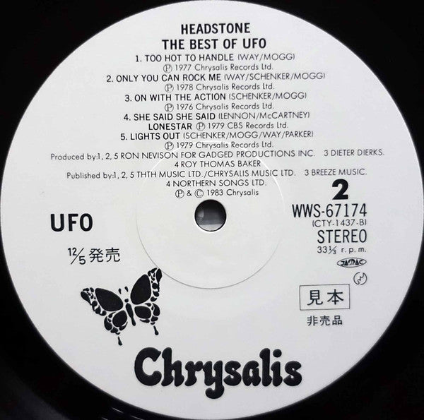 Various - Headstone: The Best Of UFO (2xVinyl, LP, Compilation, Promo) Very Good Plus (VG+) / Very Good (VG)
