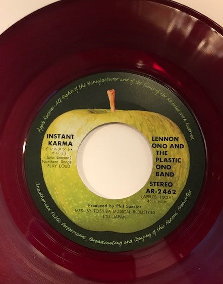 John Lennon - Instant Karma (Vinyl, 7", 45 RPM) Very Good Plus (VG+) / Very Good Plus (VG+)