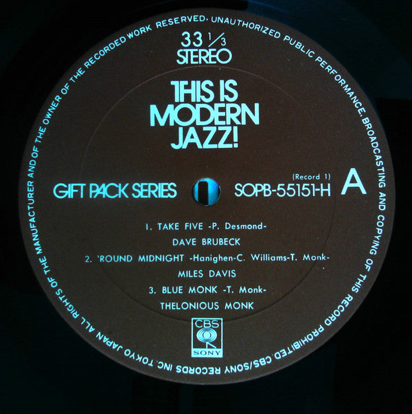 Various - This Is Modern Jazz! (2xVinyl, Box Set, LP, Compilation) Very Good (VG) / Good Plus (G+)