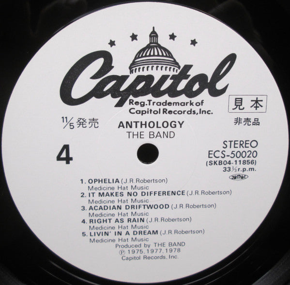 The Band - Anthology (2xVinyl, LP, Compilation, Promo) Very Good Plus (VG+) / Very Good Plus (VG+)