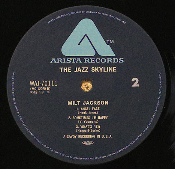 Milt Jackson - The Jazz Skyline (Vinyl, LP, Album, Reissue) Near Mint (NM or M-) / Very Good Plus (VG+)