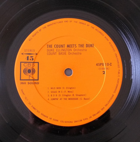 Count Basie Orchestra - The Count Meets The Duke (Vinyl, LP, 45 RPM, Album, Stereo) Very Good Plus (VG+) / Very Good Plus (VG+)