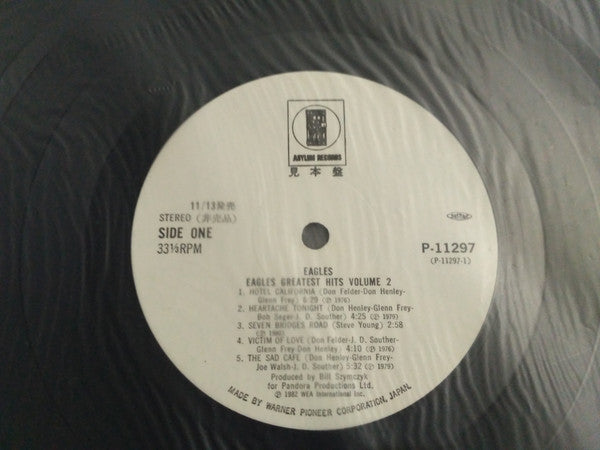 Eagles - Eagles Greatest Hits Volume 2 (Vinyl, LP, Compilation, Promo) Very Good Plus (VG+) / Very Good (VG)