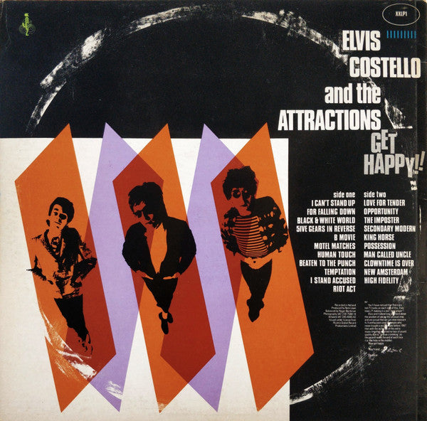 Elvis Costello & The Attractions - Get Happy!! (Vinyl, LP, Album, Stereo) Very Good Plus (VG+) / Very Good Plus (VG+)