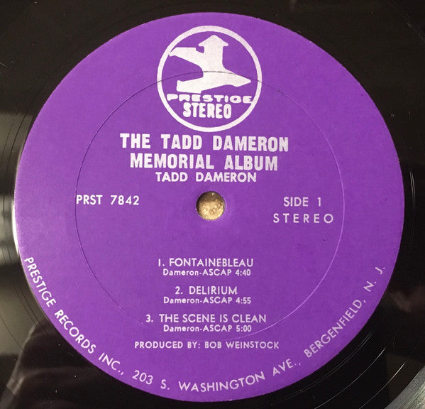Tadd Dameron - The Tadd Dameron Memorial Album (Vinyl, LP, Album, Stereo, Reissue, Remastered) Good Plus (G+) / Very Good Plus (VG+)