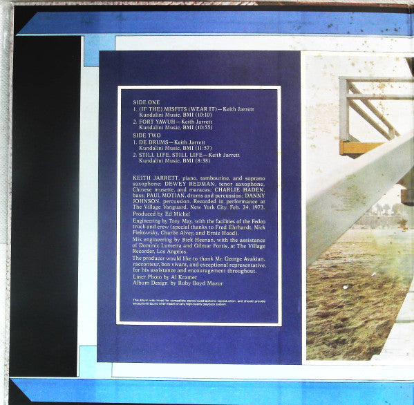 Keith Jarrett - Fort Yawuh (Vinyl, LP, Album, Reissue) Very Good Plus (VG+) / Very Good (VG)