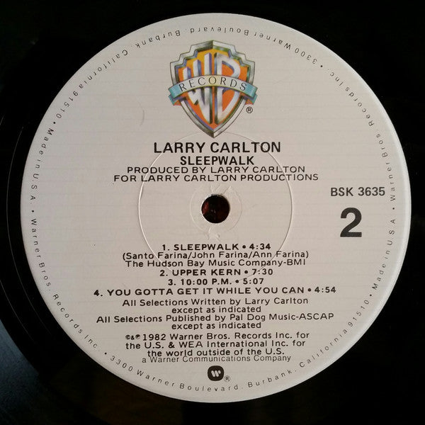 Larry Carlton - Sleepwalk (Vinyl, LP, Album) Very Good (VG) / Very Good Plus (VG+)