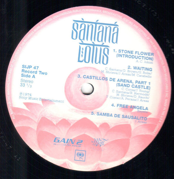 Santana - Lotus (3xVinyl, LP, Album, Limited Edition, Reissue, Remastered) Very Good Plus (VG+) / Near Mint (NM or M-)