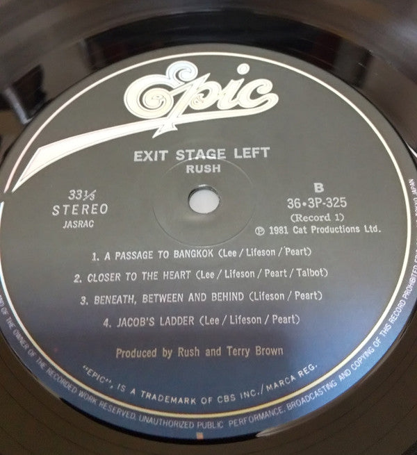 Rush - Exit...Stage Left (Vinyl, LP, Album)