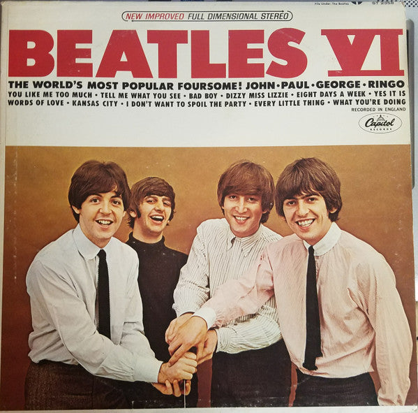The Beatles - Beatles VI (Vinyl, LP, Album, Reissue, Stereo) Near Mint (NM or M-) / Very Good Plus (VG+)