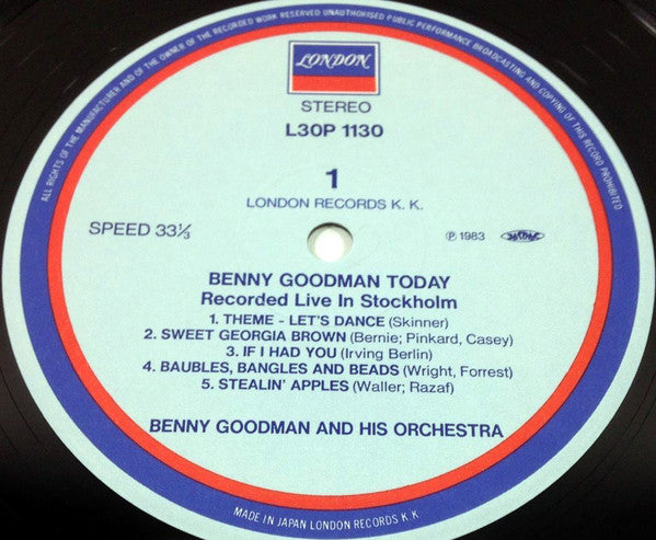 Benny Goodman And His Orchestra - Benny Goodman In Concert (Recorded Live In Stockholm) (2xVinyl, LP, Album, Stereo) Near Mint (NM or M-) / Very Good (VG)