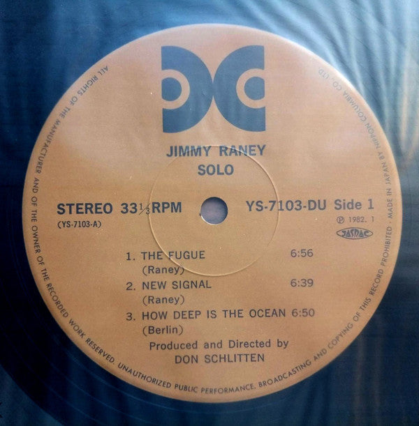 Jimmy Raney - Solo (Vinyl, LP, Album, Reissue) Very Good Plus (VG+) / Very Good (VG)