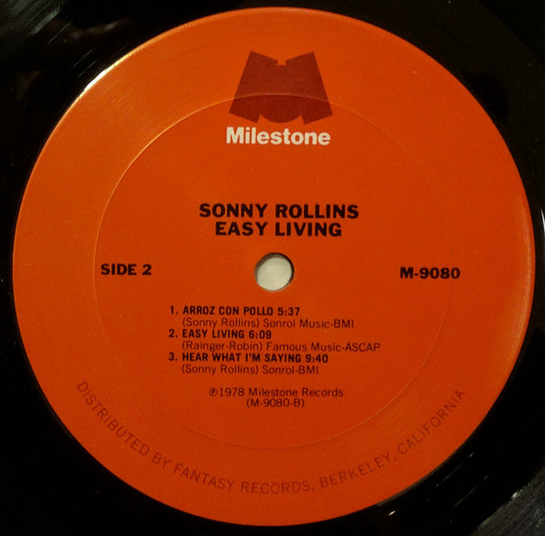 Sonny Rollins - Easy Living (Vinyl, LP, Album)