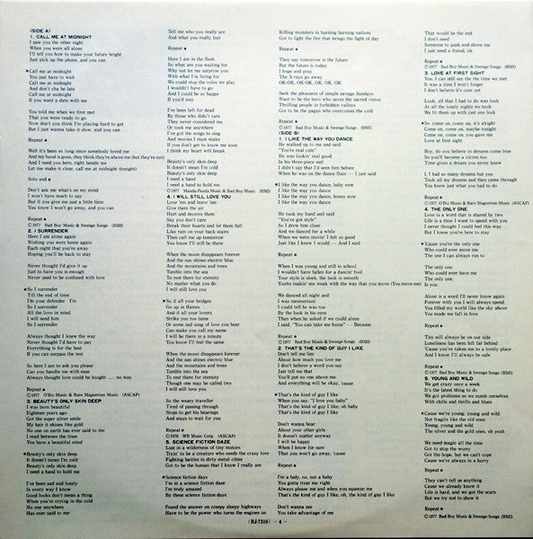 Cherie Currie - Beauty's Only Skin Deep (Vinyl, LP, Promo) Very Good Plus (VG+) / Very Good (VG)