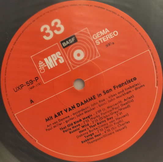 Art Van Damme - Mit Art Van Damme In San Francisco (Vinyl, LP, Album, Stereo) Very Good (VG) / Very Good Plus (VG+)