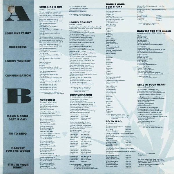 The Power Station - The Power Station 33⅓ (Vinyl, LP, Album) Very Good (VG) / Very Good Plus (VG+)