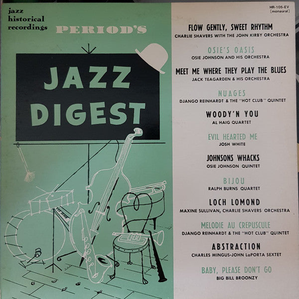 Various - Period's Jazz Digest vol. 1 (Vinyl, LP, Compilation, Mono) Very Good Plus (VG+) / Very Good Plus (VG+)
