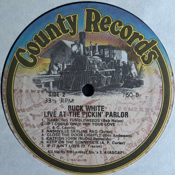 Buck White & The Down Home Folks - In Person (At Randy Wood's Old Time Picking Parlor) (Vinyl, LP, Album) Good Plus (G+) / Very Good Plus (VG+)