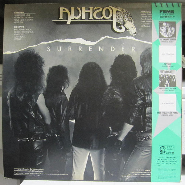 Joshua (25) - Surrender (Vinyl, LP, Album, Promo) Very Good Plus (VG+) / Very Good (VG)