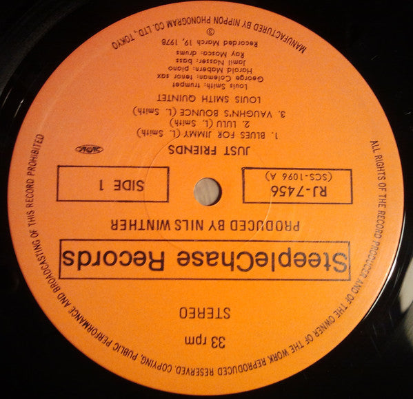 Louis Smith Quintet - Just Friends (Vinyl, LP, Album)