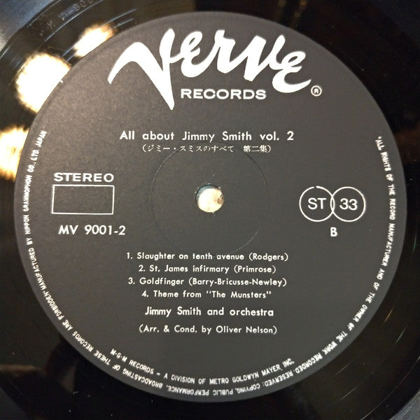 Jimmy Smith - All About Jimmy Smith (2xVinyl, LP, Compilation, Stereo) Very Good (VG) / Very Good Plus (VG+)