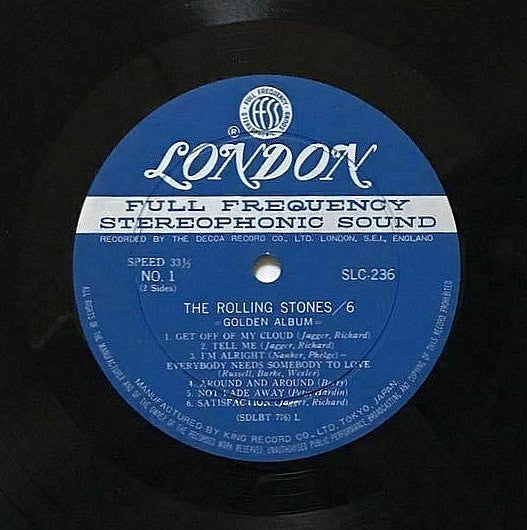 The Rolling Stones - The Rolling Stones 6 - Golden Album (Vinyl, LP, Compilation, Reissue) Very Good Plus (VG+) / Very Good (VG)