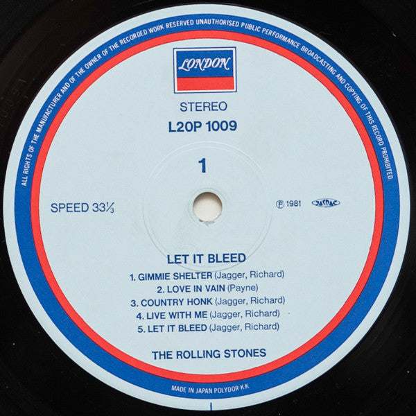 The Rolling Stones - Let It Bleed (Vinyl, LP, Album, Reissue, Stereo) Very Good Plus (VG+) / Very Good (VG)