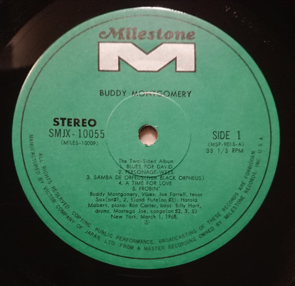 Buddy Montgomery - The Two-Sided Album (Vinyl, LP, Album, Stereo) Very Good (VG) / Good Plus (G+)