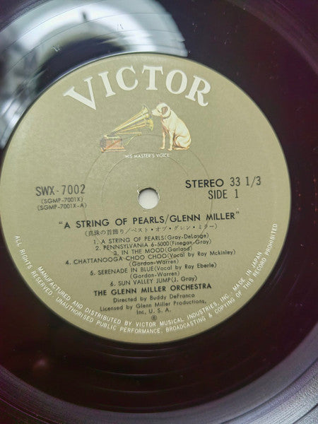 The Glenn Miller Orchestra - A String Of Pearls (Vinyl, LP, Album, Stereo) Good Plus (G+) / Good Plus (G+)
